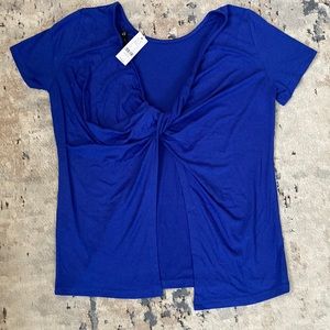 Open back twist top, NWT, Medium